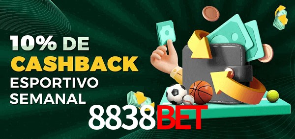 10% de bônus de cashback na 8838bet