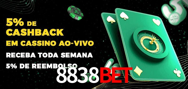 Promoções do cassino ao Vivo 8838bet